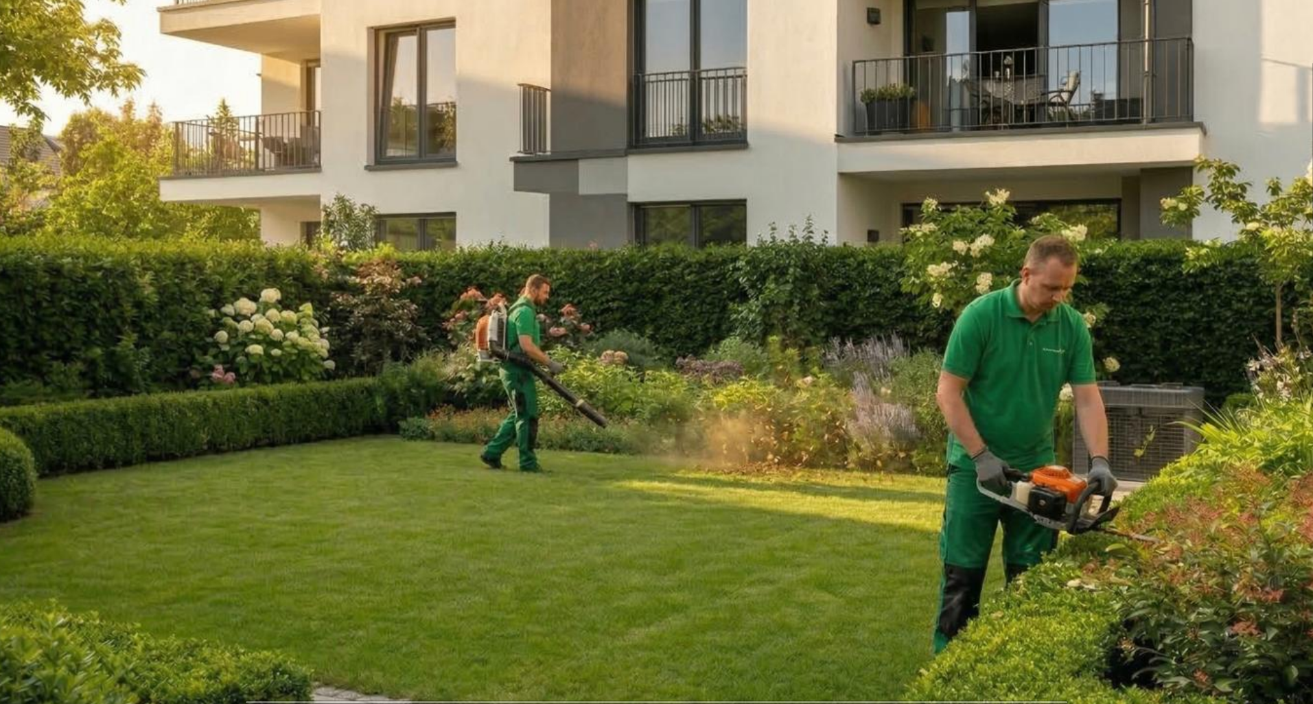 Professionelles Team bei der Gebäudereinigung